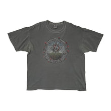 Load image into Gallery viewer, grey grateful dead logo shirt. with circle of grateful dead logo in the center and the writing around the circle of grateful dead forty 1965-2005 years. with roses on the side.of the circle
