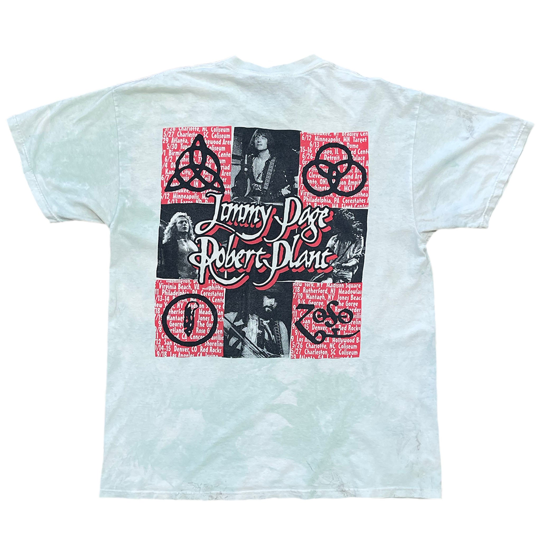 JIMMY PAGE X ROBERT PLANT LED ZEPPELIN TOUR SHIRT-XL (1990's) – LA
