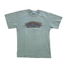 Load image into Gallery viewer, BROWN SHORT SLEEVE SHIRT WITH STURGIS BIKE WEEK WRITTEN ON THE FRONT WITH A MOTORCYCLE.
