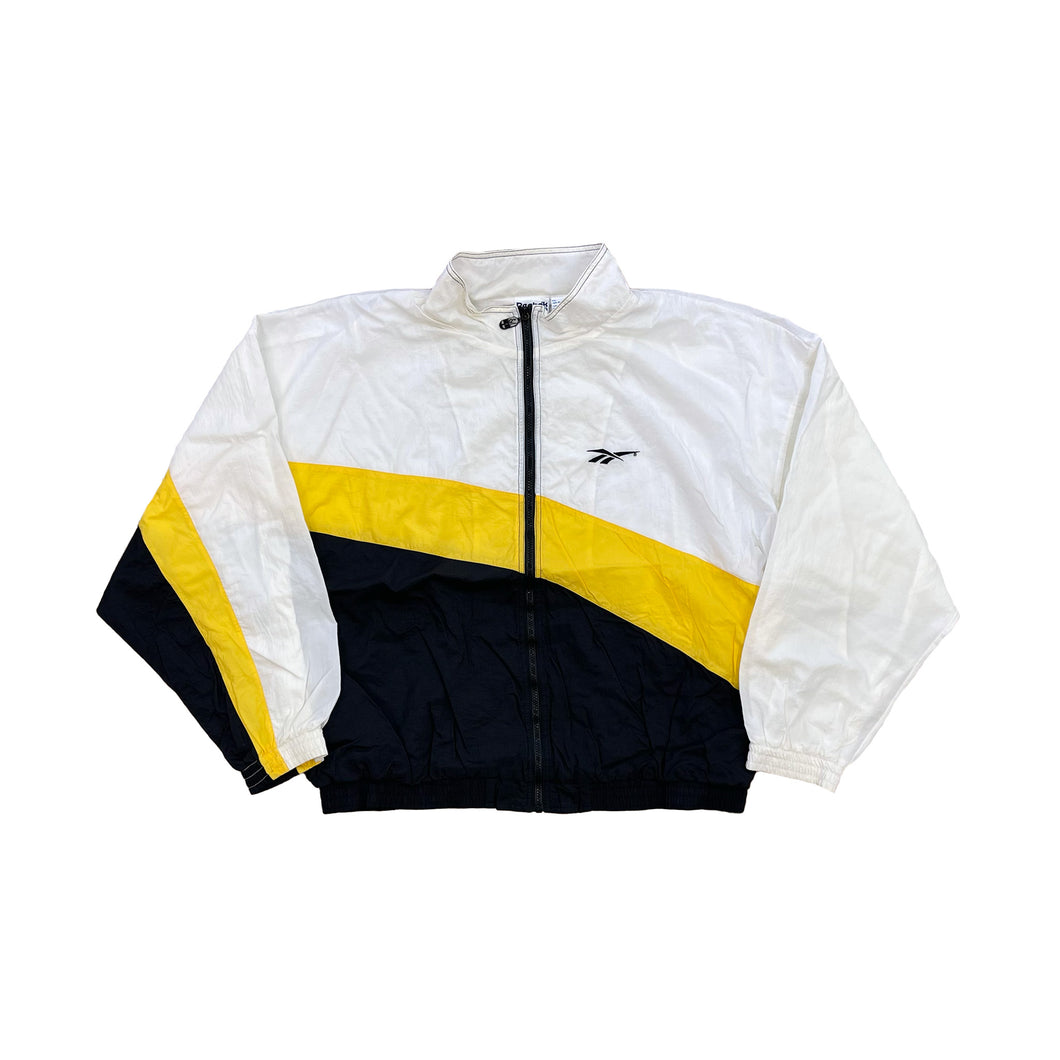 REEBOK YELLOW ZIP-UP JACKET - 2XL (1990'S)